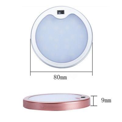 12V 3W 3000/4000/6000K LED Puck Cabinet/Furniture/Wardrobe/Closet Hand Wave Motion Sensor Lamp