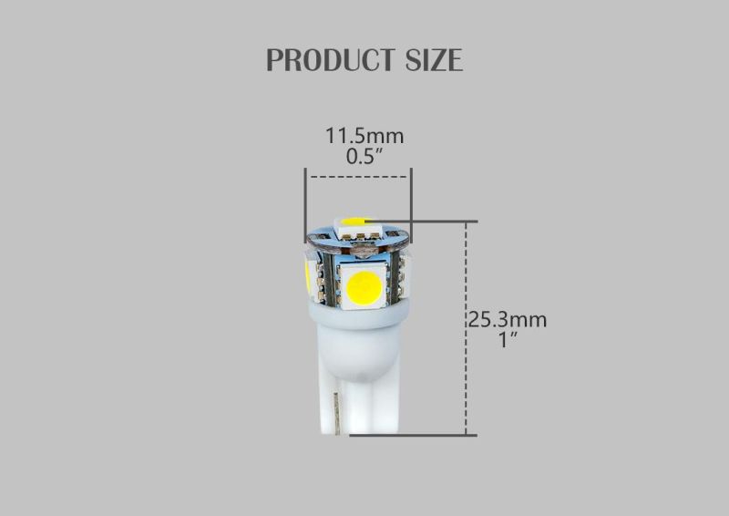 Hot Sale Manufactory Auto LED T10 Bulbs Lights