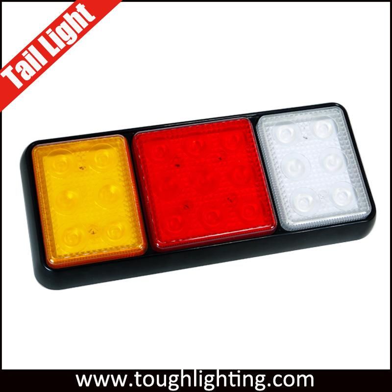 Universal Surface Mount LED Truck Tail Lights with Stop / Turn Signals / Reverse Function