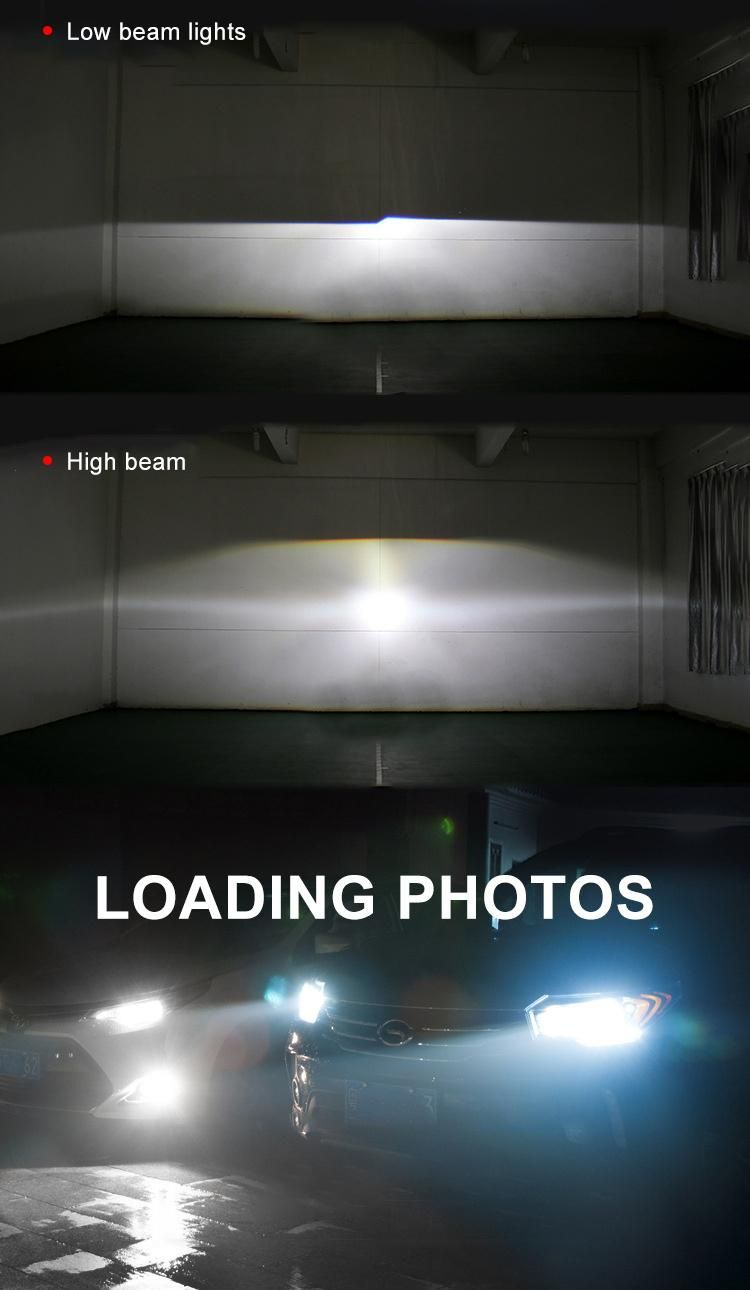 High Power Lens LED Car Hadlight 80W 20000lm 9-32V Csp Chip LED H4 6000K High Low Beam Auto LED Lights Car Headlight