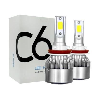 Lightech X3 S2 C6 72W Car LED Headlight with H7 6000lm