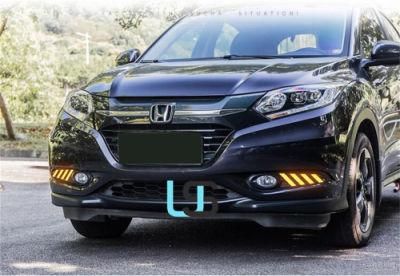 for Honda Hrv Hr-V Vezel 14 15 16 17 18 LED DRL Brake Reverse Turn Signal Front Bumper Fog Lamp Car 12V Auto Daytime Running Light