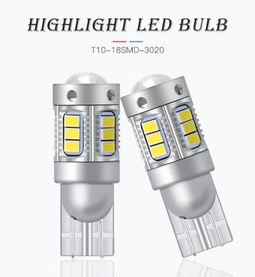 Wholesale Cheap T10 W5w 18SMD 3020 LED Auto Light Bulbs Motorcycle Car Bulb