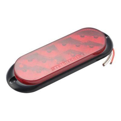 Manufacturer 24V 12V 6inch Rear Tail Turn Indicator Oval LED Trailer Light Auto Light