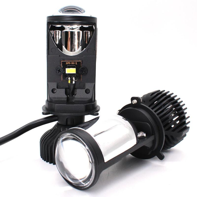 6000lm 6500K Fanless H4 LED Headlight Projector for Car LED Light H11 H7 Lens