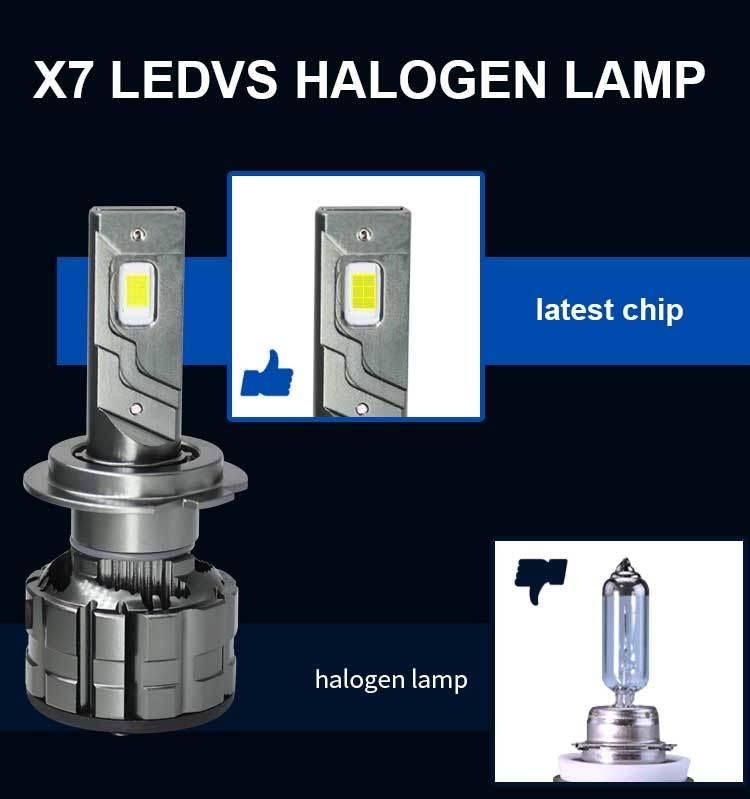 New Upgrade High Power X7 LED Car Headlight High Quality H11 H7 LED Headlight 72W 9800lm H4 Canbus LED Headlight