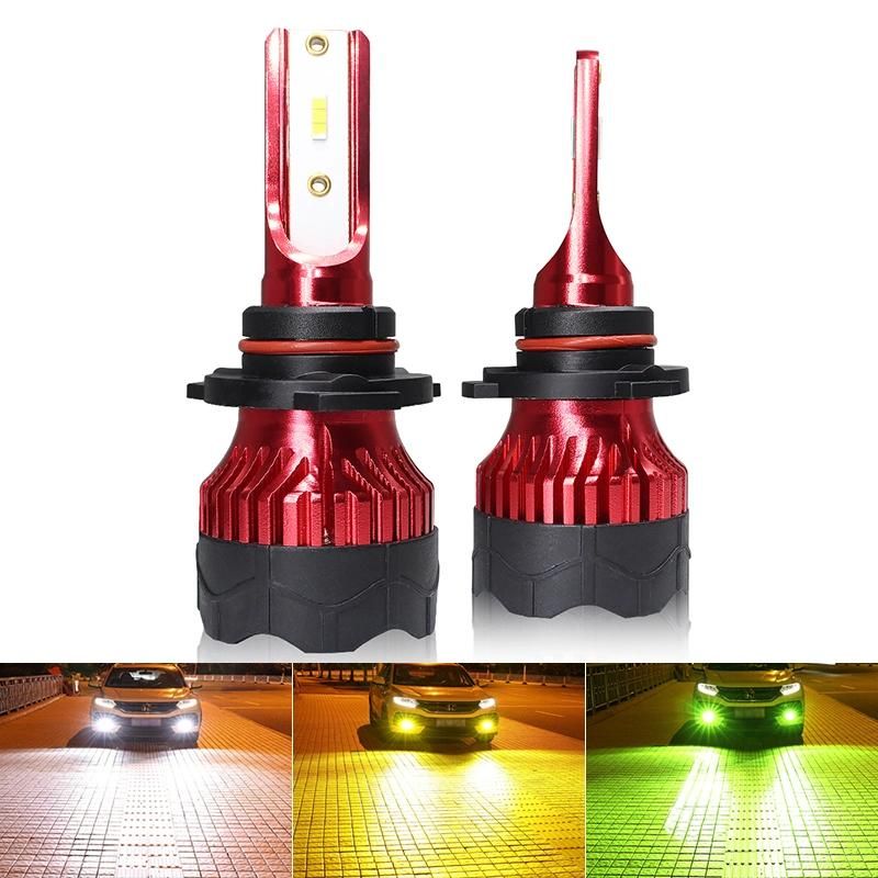 Wholeasle 1pair H4 LED H7 Auto Car Headlight H1 K5 55W 6000lm 6000K Automobile Bulb 9005 9006 H3 H13 H8 880 H27 9004 9007 H11 881 LED Headlight Auto Bulbs