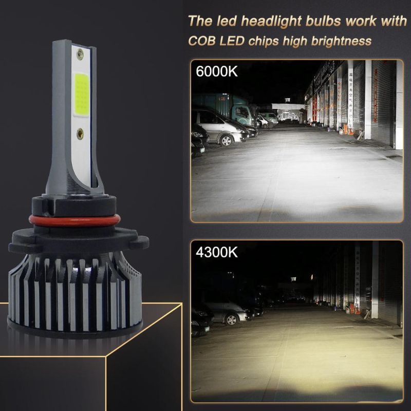 Powerful Super Bright LED LED Headlight 9005 Hb3 Auto Lamp Car Automobiles LED Head Lamp 12V 24V 6000K White Light