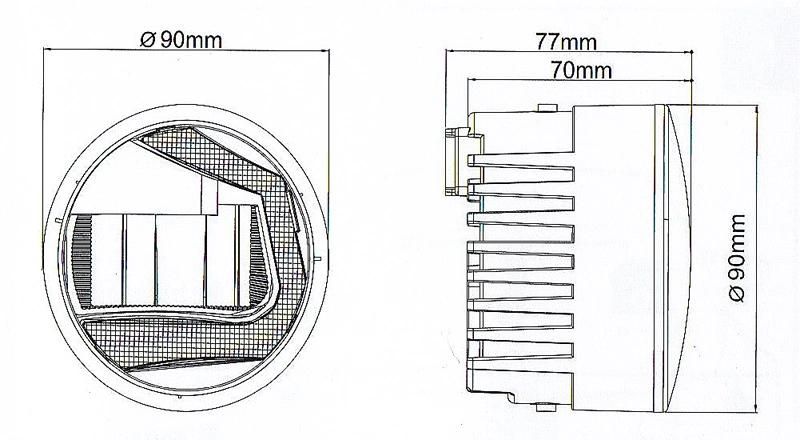 New Universal Osram LED Foglamp with Turning Function