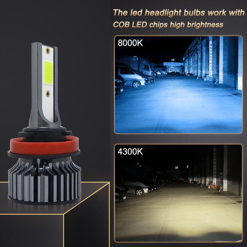 Powerful Super Bright LED LED Headlight H11 Auto Lamp Car Automobiles LED Head Lamp 12V 24V 8000K Blue Light