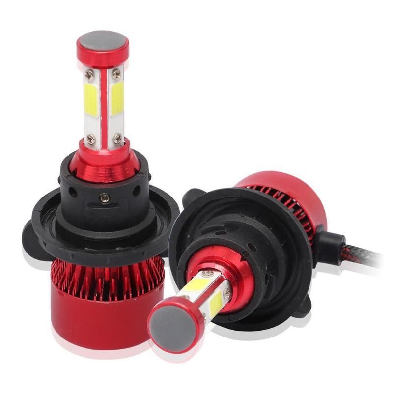 High Quality X7 Red H4 H11 H7 9005 9006 Car LED Headlight Bulbs 12/24V 100W 1000lm Headlamp COB Chips Auto LED Bulb Headlight