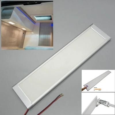 12V 24V Flat Switch Downlight Boat Caravan Roof Dome Light RV Interior Caravan Ceiling Lamp LED Caravan Light RV Light