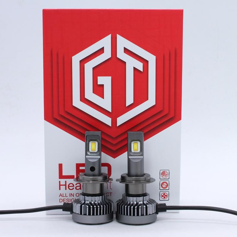 Gt5a Super Bright Ce RoHS Emark 60W H1 H3 LED Headlight H7 Car Bulbs