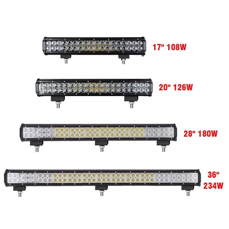 126W High Voltage off Road LED Strip Bar Light