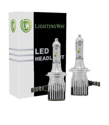 Auto LED Lighting System Zes Chip LED H7 Headlight with Canbus Error Free Driver