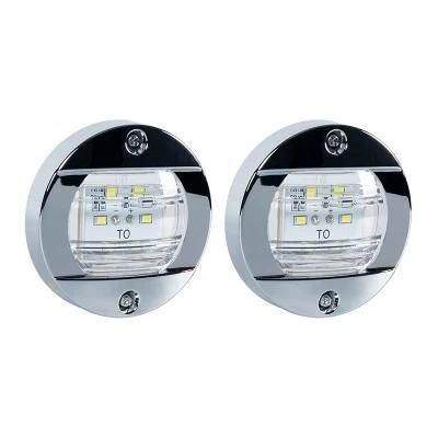 12V Blue White Waterproof Transom Yacht LED Courtesy Boat Marine Stern Navigation Lights