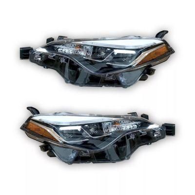 Factory Sale LED Light Bar Hot Car Accessories Front Headlights Lamps for Corolla 2017 USA Se