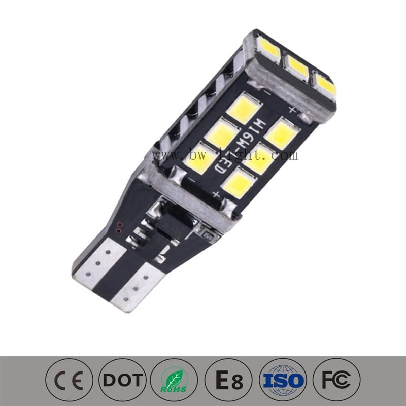 T15 High Power 2835 15-SMD Backup Light Auto LED Bulbs