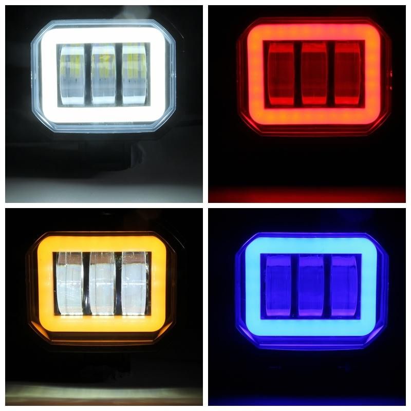 SUV ATV Truck LED Red Square Work Light Bar Spot Lamp off-Road Light Bar IP68 Driving Spotlight Spot Beam Light Lamp