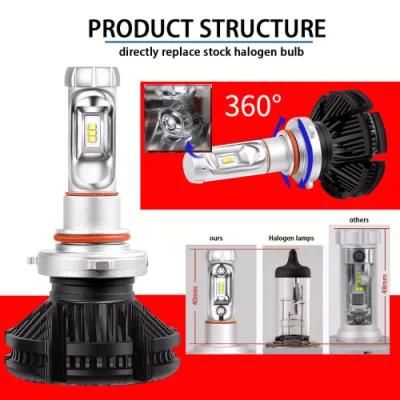 X3 Zes Auto Lamps Car LED Light Bulb 12000lm Auto Lights LED Headlight Factory