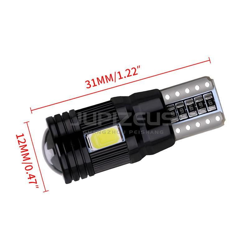 Hot T10-5730-6SMD Canbus No Error LED Bulbs W5w LED Light New Factory Supply Non-Polar 12V