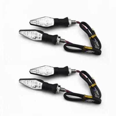 Universal Motorcycle LED Turn Signal Lights 12V Indicators Amber Blinker Light Flashers Lighting 12 LED Amber Light