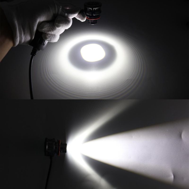 Mini LED Projector Lens 9005 9006 LED Projector Headlight 6000K for Car