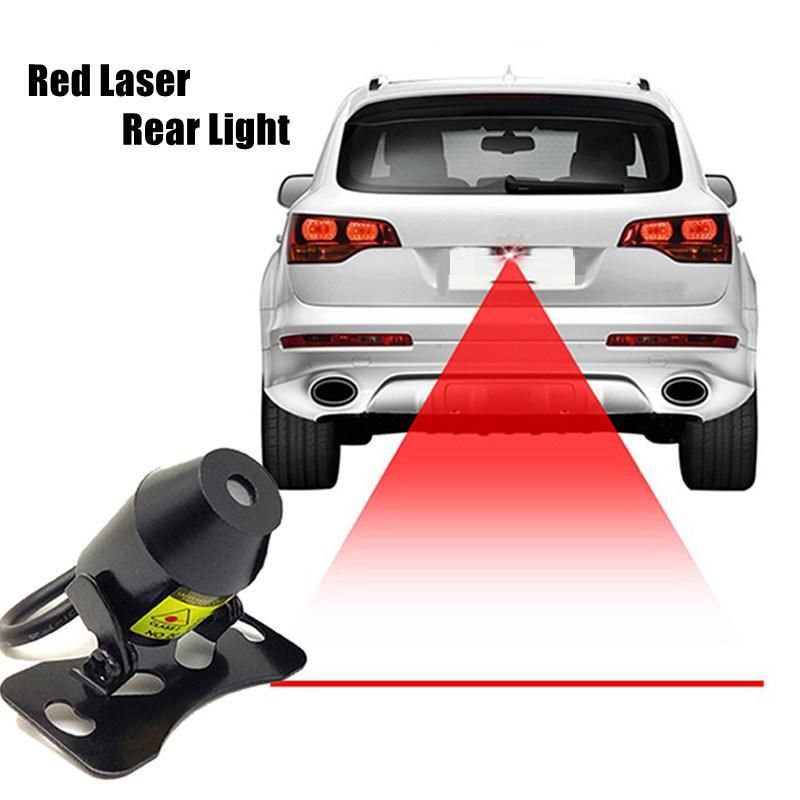 Red LED Rear Laser Beam Safety Warning Tail Car Lights