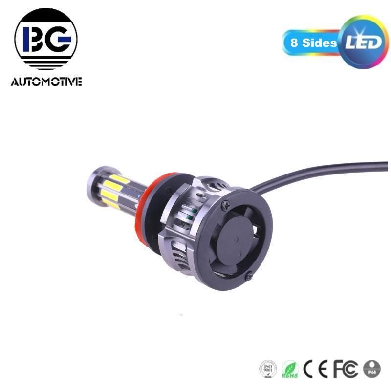 Car H4 8 Sides LED Headlight 9005 9006 Auto Bulb