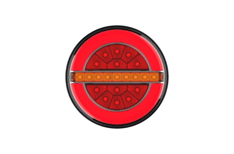 24V 5.5" LED Round Multi-Functional Modern Design Hamburger Lamp Rear Lamp LED Tail Lights Stop Turn Truck Tail Lights