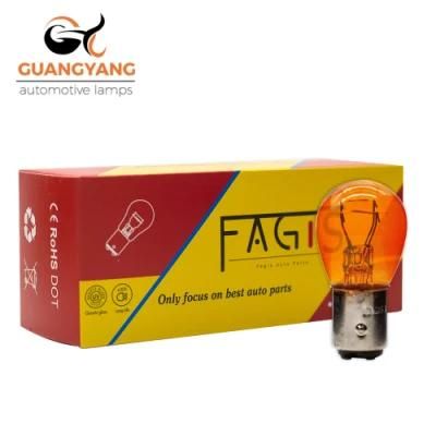 Factory S25 12V 21/5W Py21/5W Car Brake Light Amber Halogen Bulb