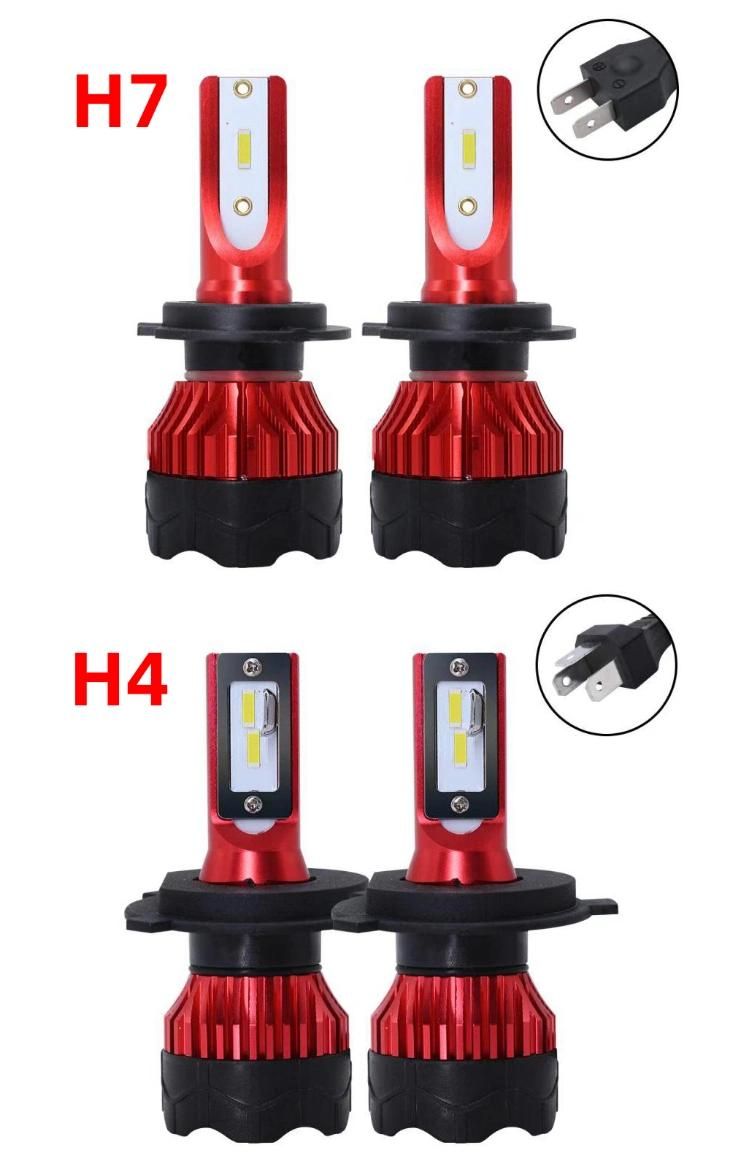 Exclusive Product 2PCS H4 LED H7 Auto Car Headlight 9005 9006 H3 H13 H8 880 H27 9004 9007 H11 881 LED H1 K5 55W 6000lm 6000K Automobile Bulb