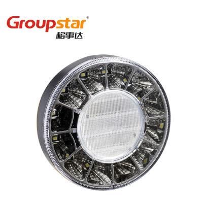 Manufacturer 4.5 Inch Round LED Truck Trailer Indicator Stop Reverse Signal Tail Lamp Bus Tail Lights