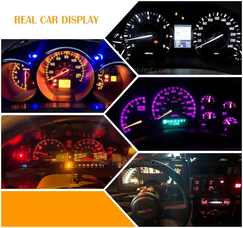 Car LED Lights Wedge Canbus Error Free for Auto Car Dashboard Dash Instrument