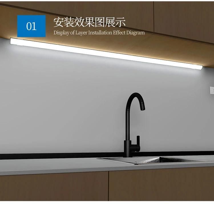 3 Years Warranty 12V LED Cabinet Supper Slim Linear Bar Light Corner Mounted Customized Kitchen Cabinet Light