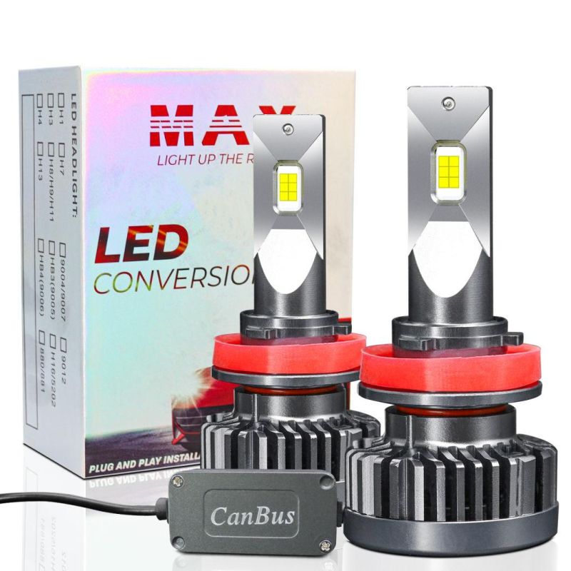 Carolyn Gt5 Universal LED Headlight 12V 6000K Auto Lighting Systems H7 H8 H1 9005 H4 LED for Headlight