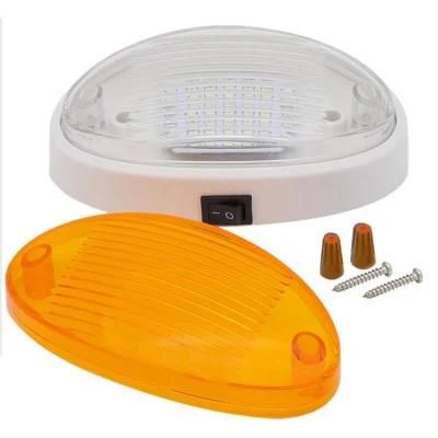 RV Boat Trailer 12V Boat Marine Deck Light LED Oblong Light