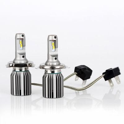Dual Beam High Low Beam L6 9003 Car LED Bulb 6000K Fan Cooling H4 All in One LED Auto Light
