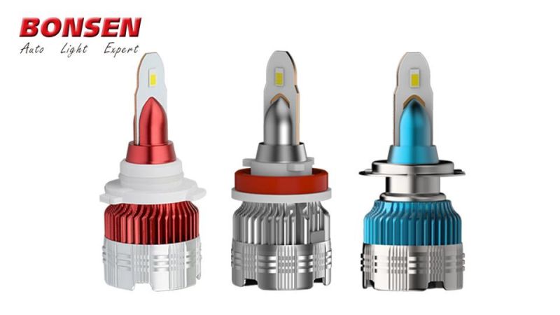 H8 LED Headlight Mi2 Car LED Headlight Blue and Silver Color Tuning Car Accessories High Power LED Headlamp