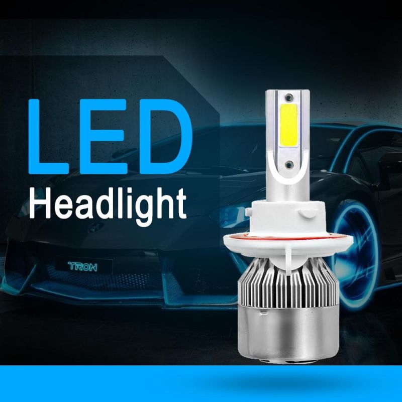 Wholesale C6 Car Light Cheap H13 LED Car Headlight Fan Two Sides 12V 72W 8000lm