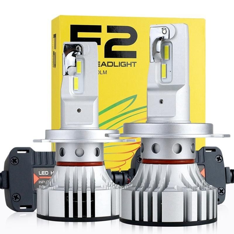 New 2 PCS F2 LED Car Headlight 72W 12000lm 6500K Car Headlight LED Headlight Bulbs (H4)