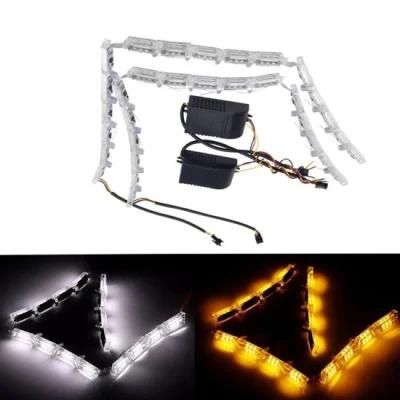 Amber + Yellow 16LED LED Flexible LED Daytime Running Light DRL