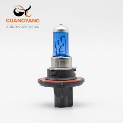 H13 12V 100/90W Super White Car Halogen Bulb Blue