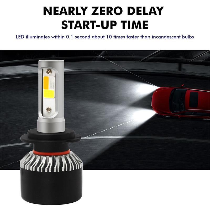 Automotive Lighting System Headlights Multi-Color H1 H3 H7 H9 H11 9012 High Beam Light Low Beam Light Tricolor Light Integration