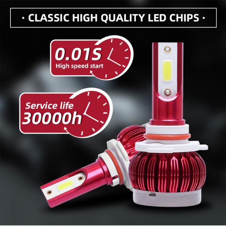 Head Light H1 H4 H7 H11 9005 9006 LED Headlight Conversion Kit COB Light Bulb 90W 26000lm High Power White 6000K Foglight