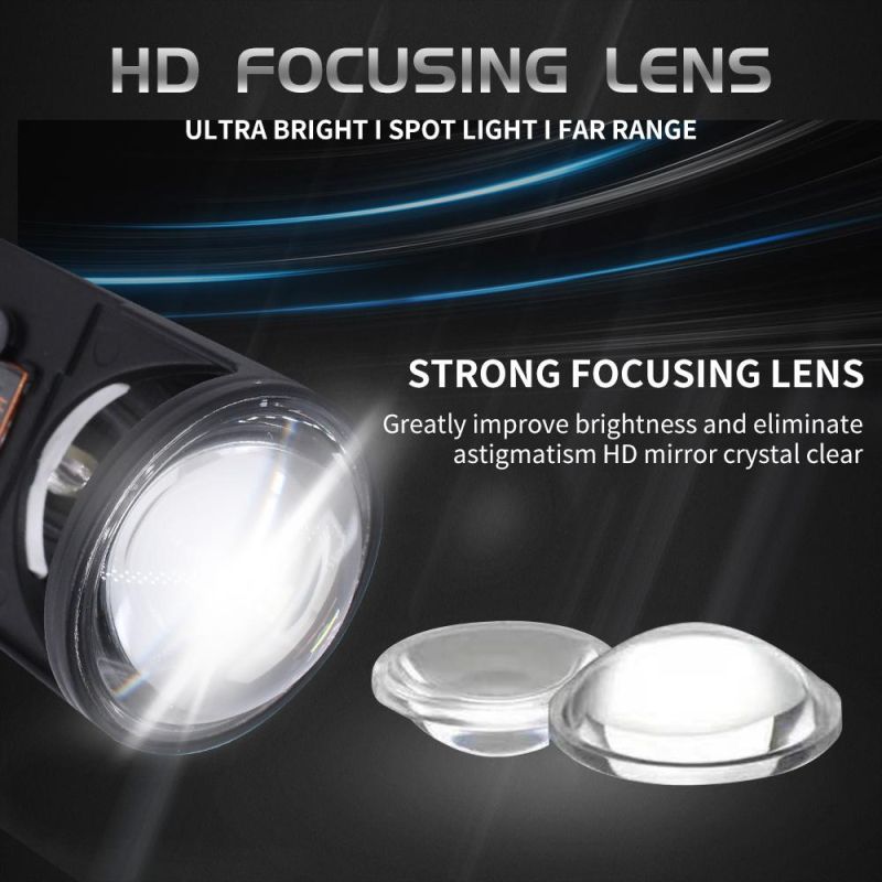 Auto LED Headlights Bulb Car Lamp with Lens Projector 5500K White Light Top Quality Canbus H4