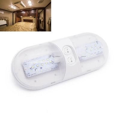 12V LED RV Ceiling Dome Light Car Interior Lamp RV Interior Lighting with Adjustable Switch for Trailer Camper Car RV Boat