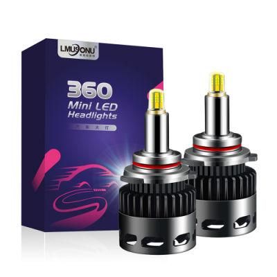 Lmusonu 360 LED Headlight 6 Sides 8 Sides High Bright 55W 10000lm H1 H3 H7 H8 H11 9005 9006 9012