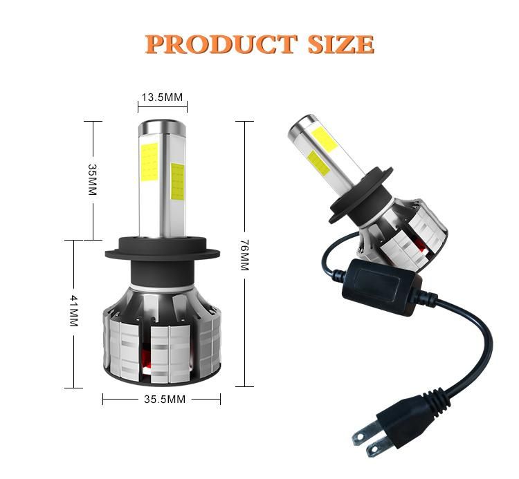 Carolyn H4 H1 H3 H11 LED Car Headlight K9 COB Auto LED Head Lighting System 12V 6000K Car Part LED Bulb