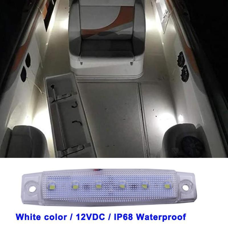 6LED White Blue Surface Mount Transom Light Stern Light